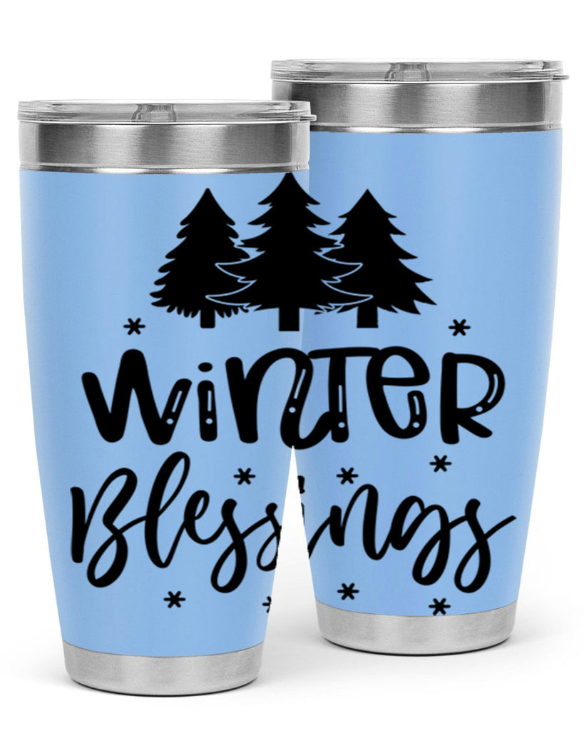 Winter Blessings 489#- winter- Tumbler