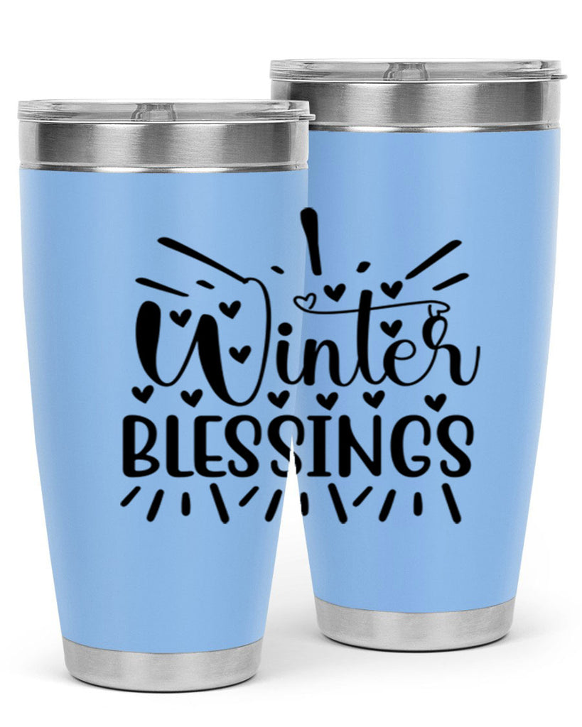Winter Blessings 491#- winter- Tumbler