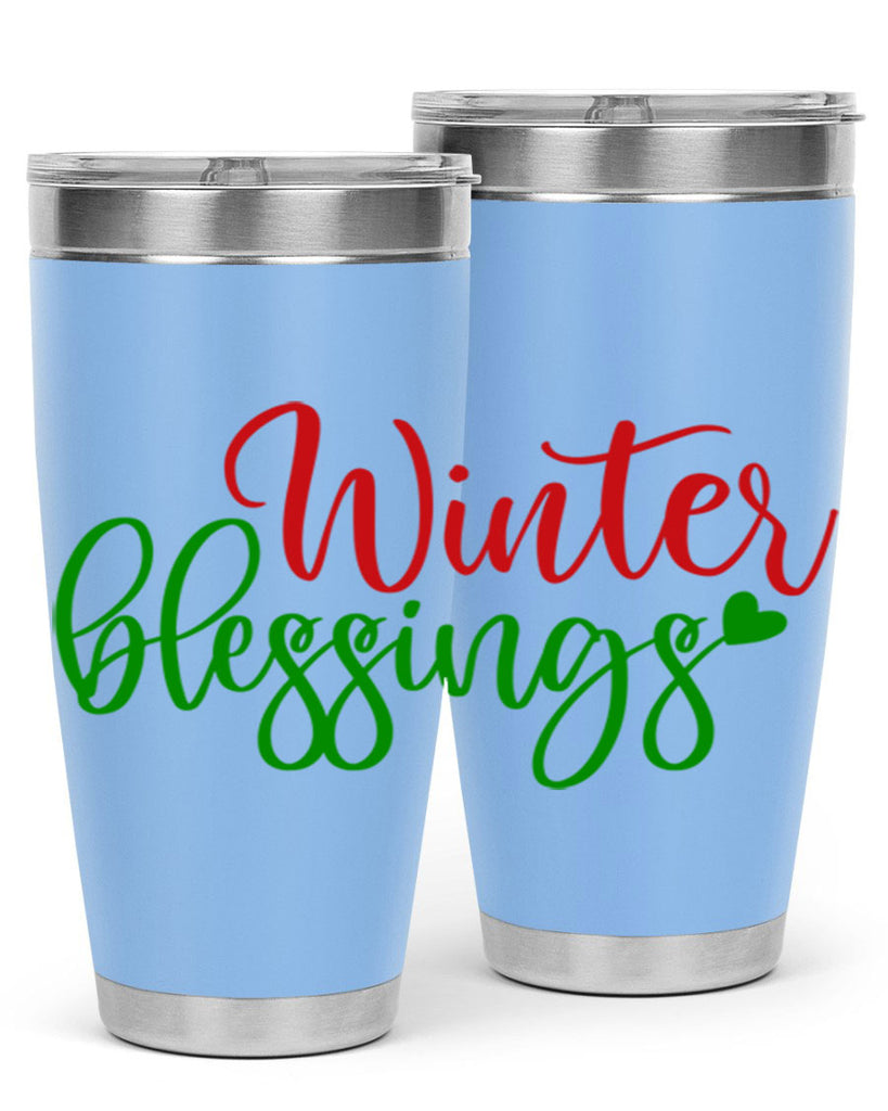 Winter Blessings 492#- winter- Tumbler