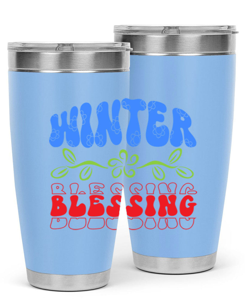 Winter blessing 487#- winter- Tumbler