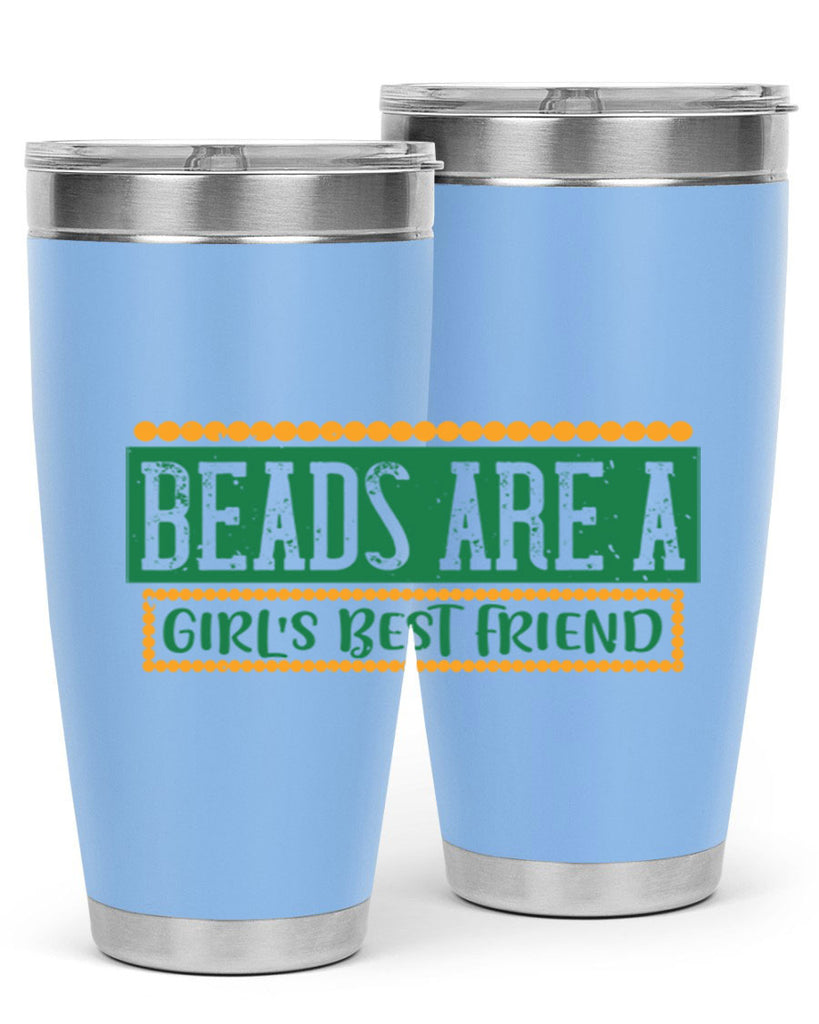 beads are a girls best friend 29#- mardi gras- Tumbler