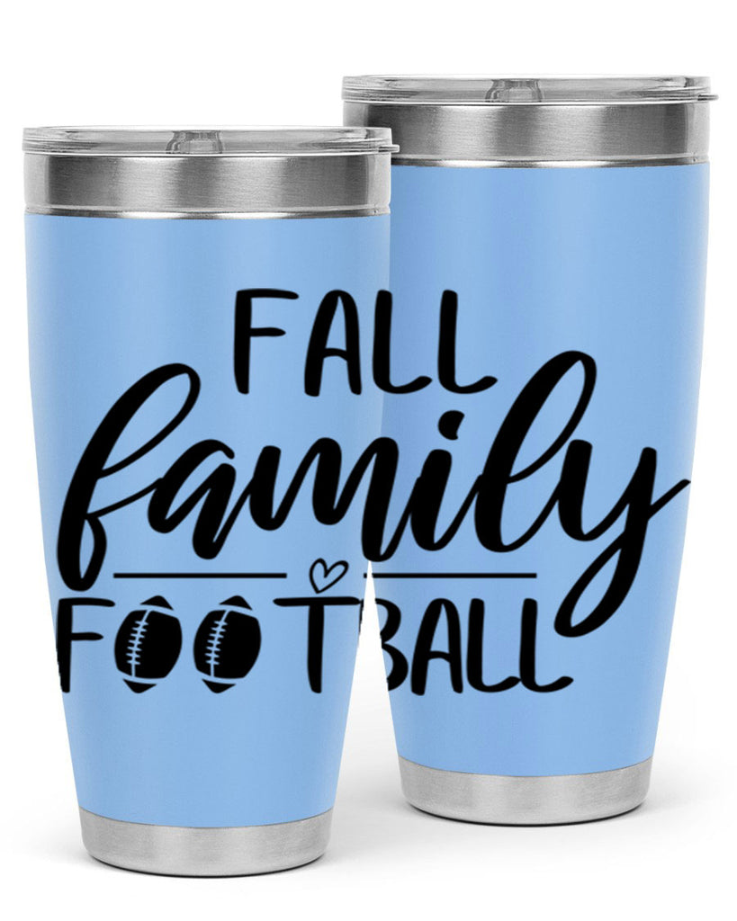 fall family football 100#- fall- Tumbler