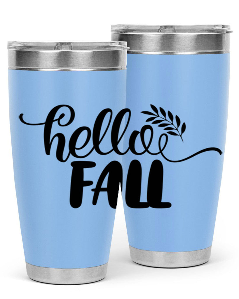 hello fall 54#- thanksgiving- Tumbler