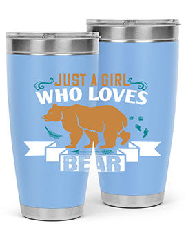 just a girl who loves bear 19#- Bears- Tumbler