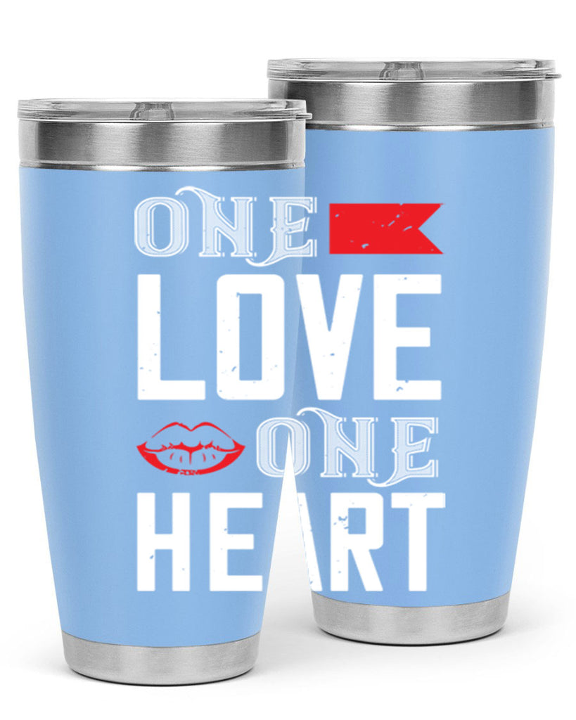 one love one heart 32#- valentines day- Tumbler