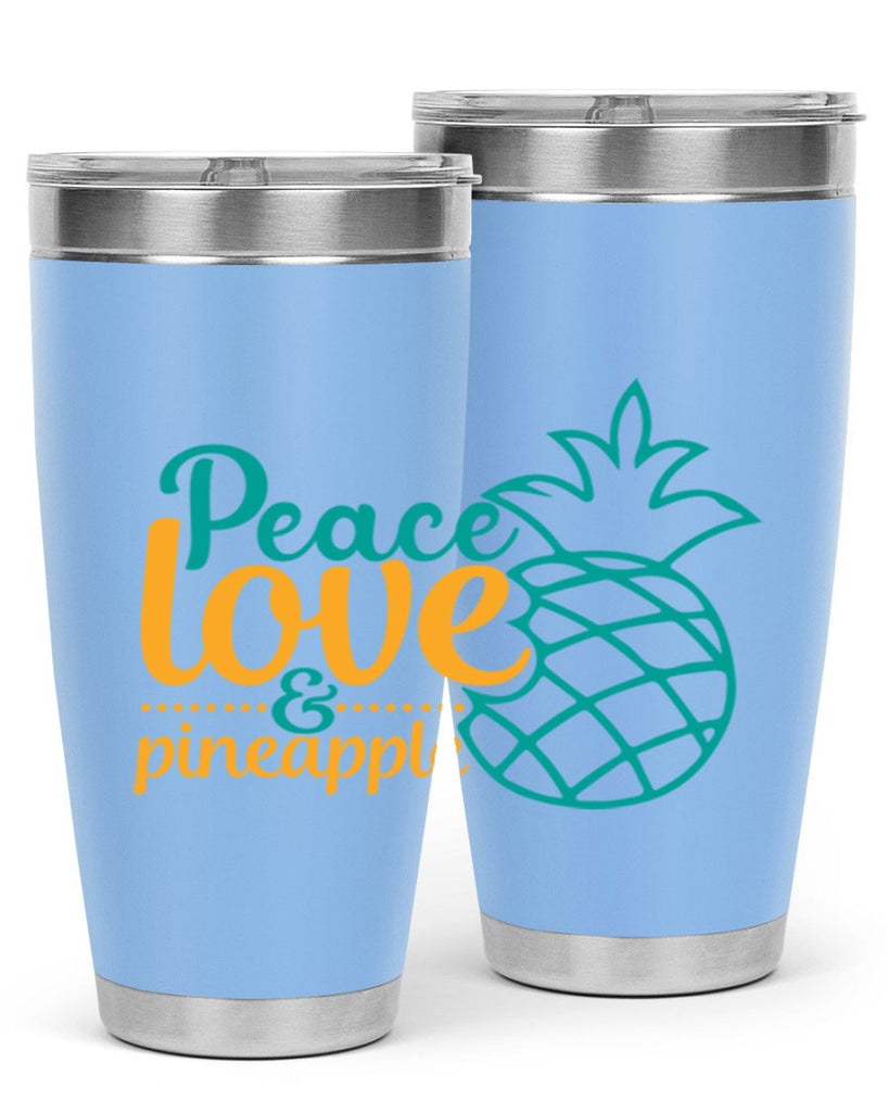 peace love pineapple Style 82#- summer- Tumbler