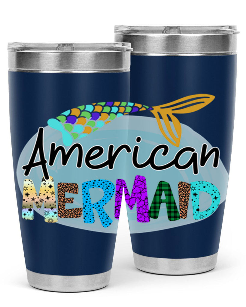 American Mermaid 14#- mermaid- Tumbler