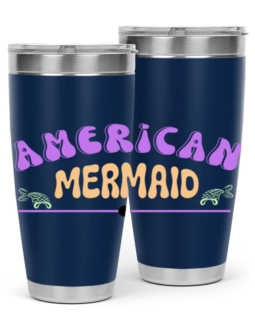American Mermaid 16#- mermaid- Tumbler