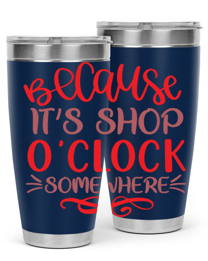 Because Its Shop Oclock Somewhere 19#- fashion- Cotton Tank
