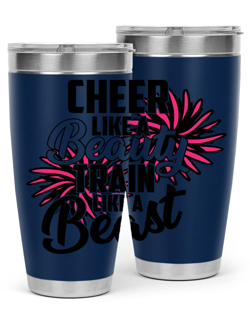 Cheer like a Beauty Train like a Beast 1388#- cheer- Tumbler