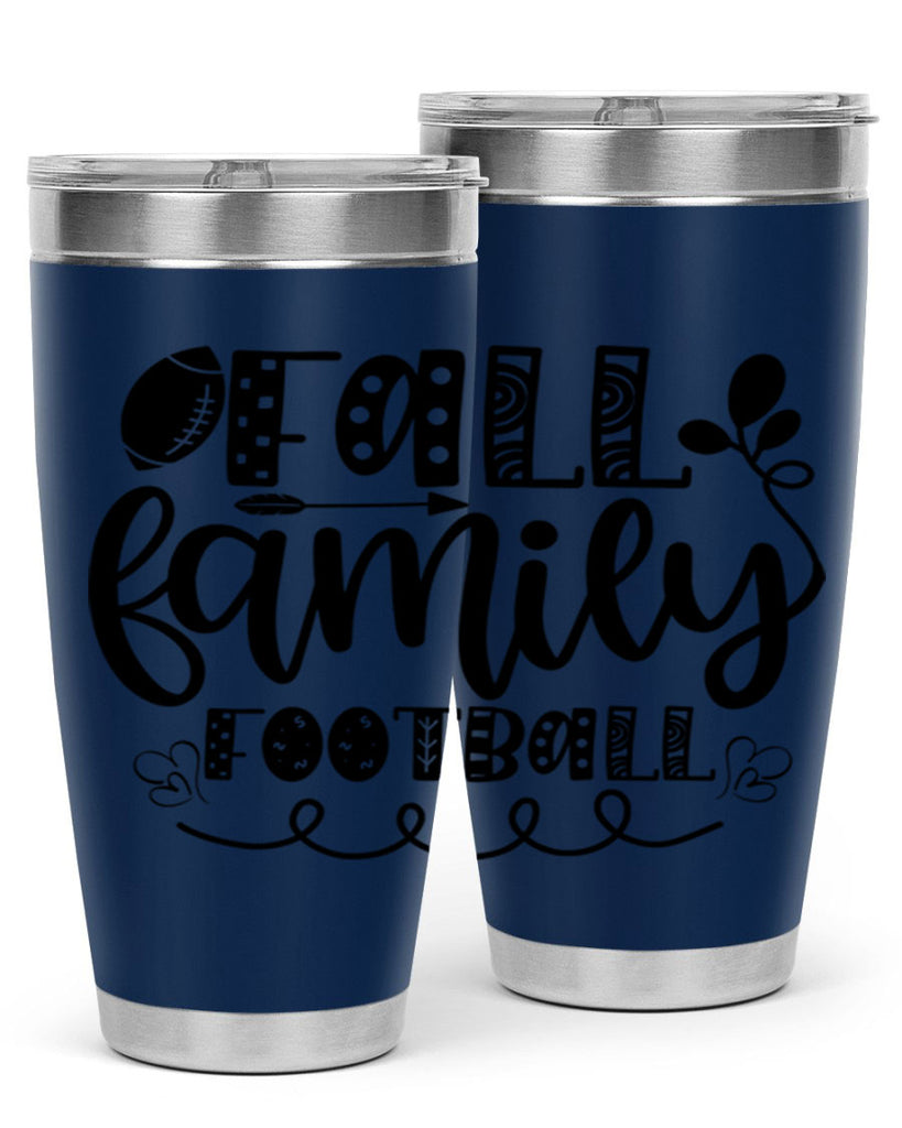 Fall Family Football 99#- fall- Tumbler