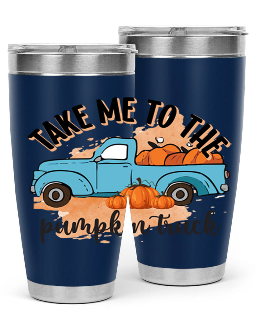 Fall Pumpkin Truck 128#- fall- Tumbler