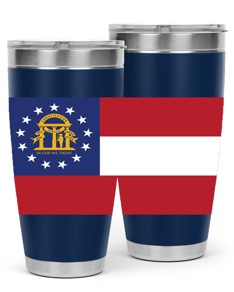 Georgia 42#- Us Flags- Tumbler