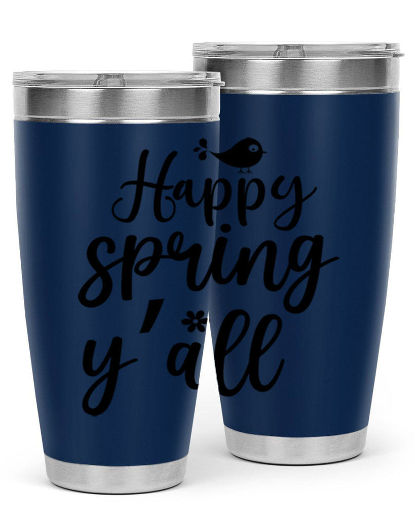 Happy Spring Y'all 167#- spring- Tumbler