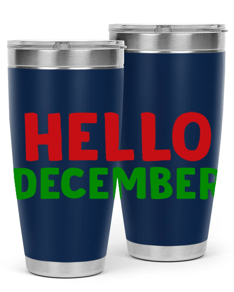 Hello December 158#- winter- Tumbler