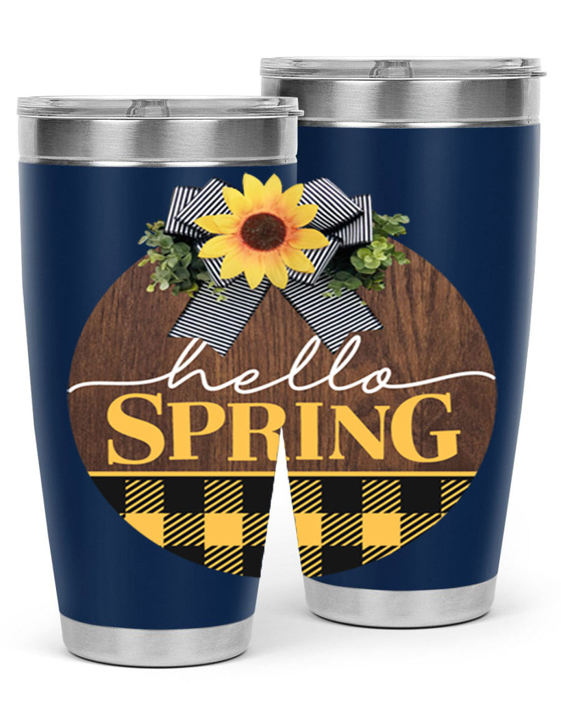 Hello Spring plaid Mockup 204#- spring- Tumbler