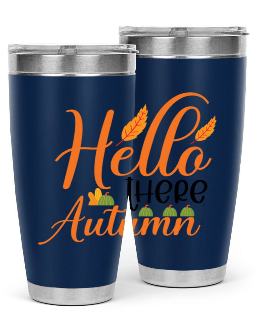 Hello There Autumn 297#- fall- Tumbler