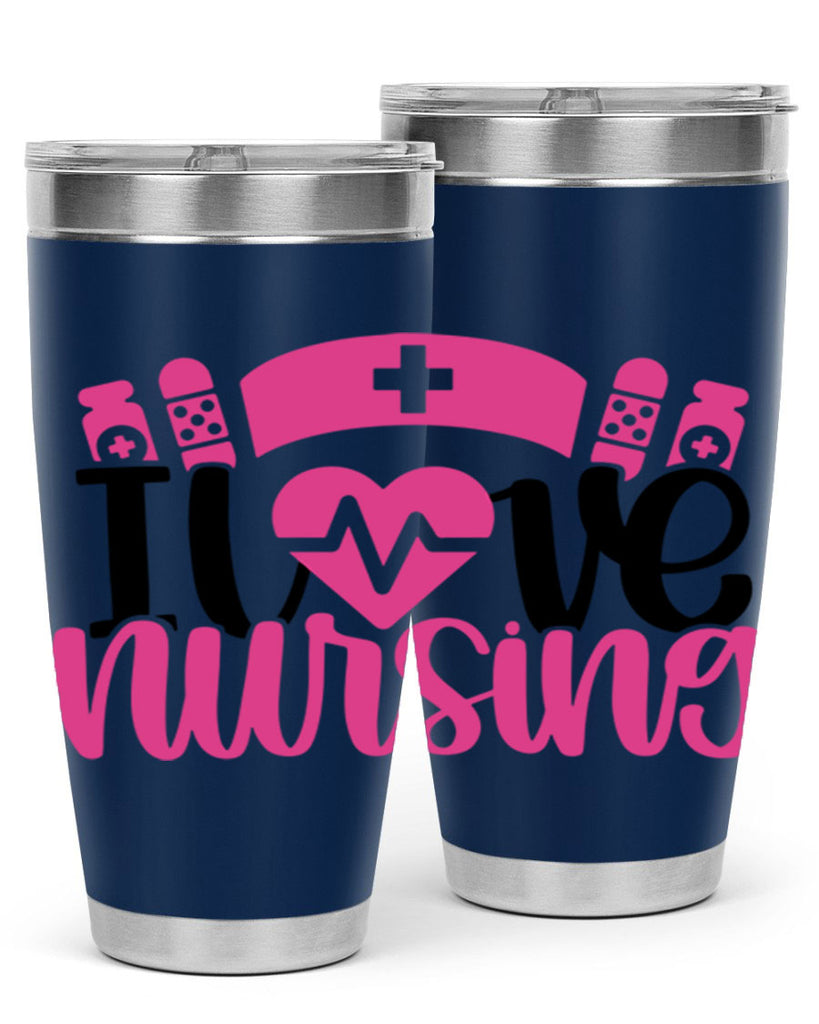 I Love Nursing Style Style 171#- nurse- tumbler