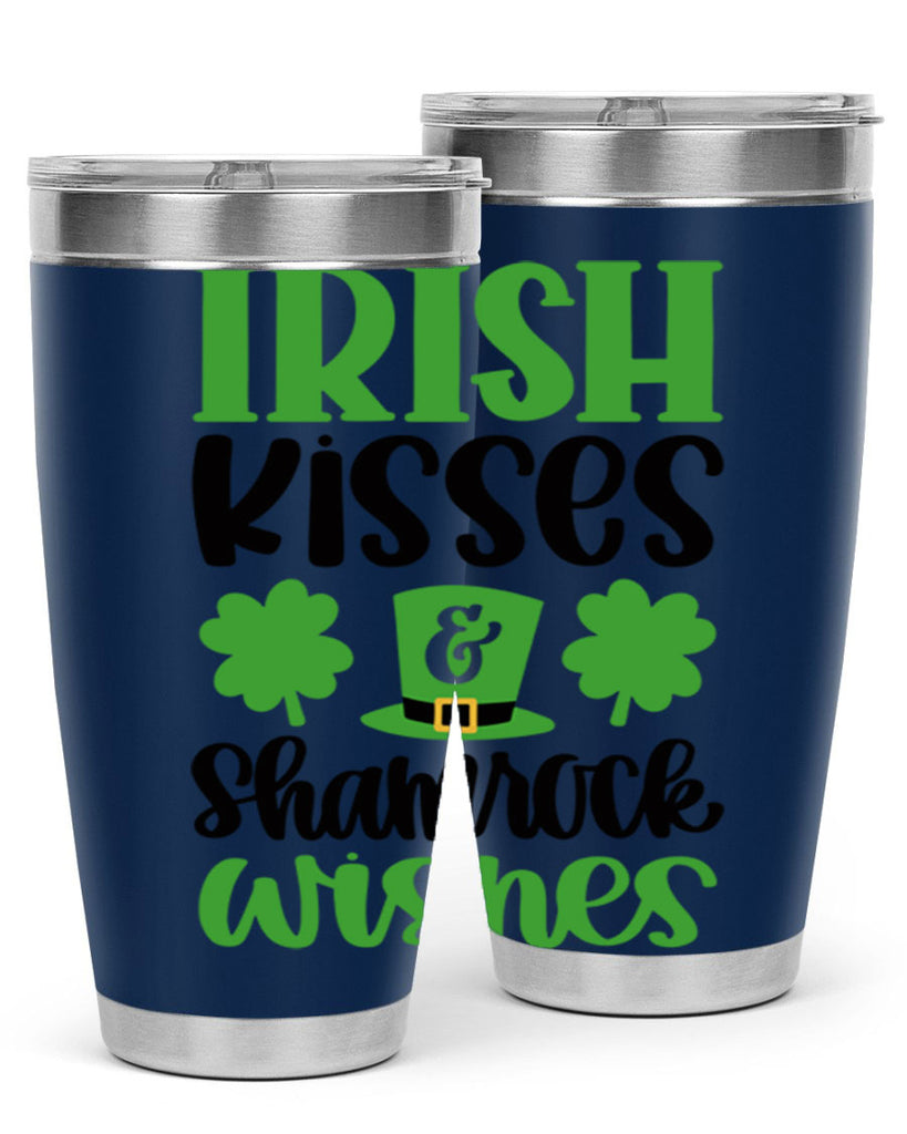 Irish Kisses Shamrock Wishes Style 81#- St Patricks Day- Tumbler