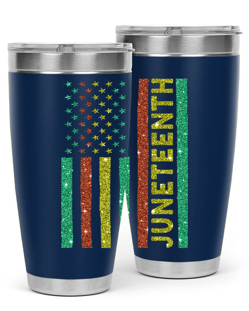 Juneteenth Freedom Day Afro Usa Flag Png 23#- Juneteenth- tumbler
