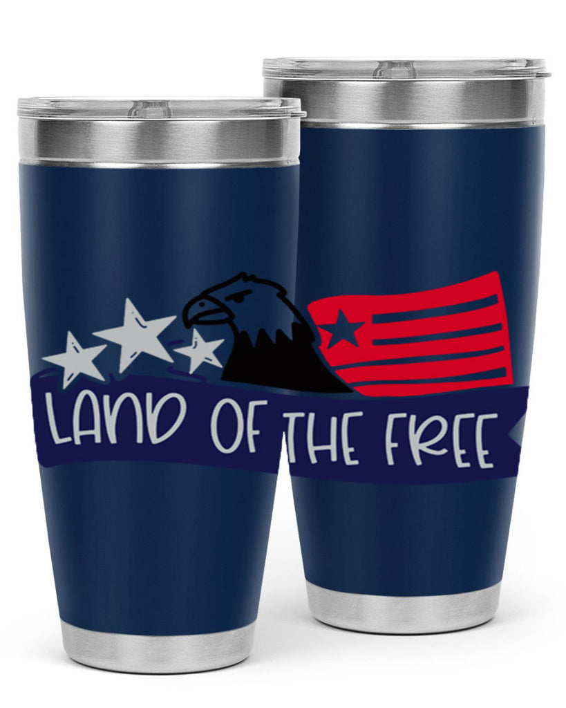 Land Of The Free Style 157#- Fourt Of July- Tumbler
