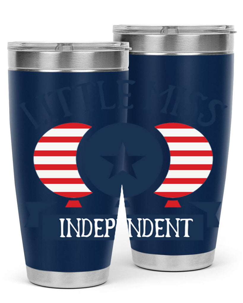 Little miss independent Style 80#- Fourt Of July- Tumbler
