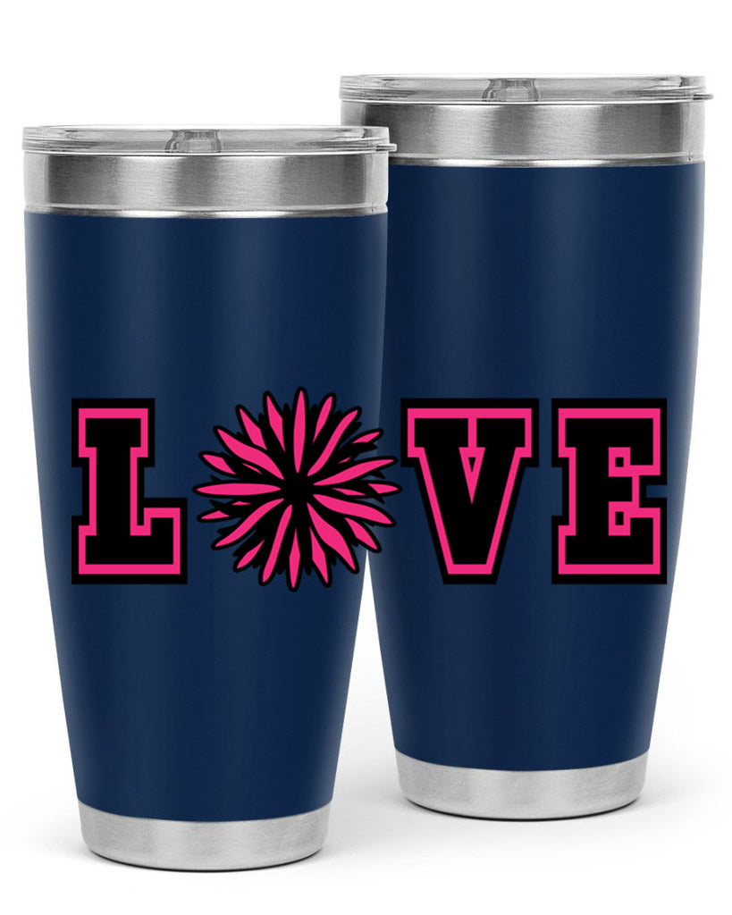 Love 694#- cheer- Tumbler