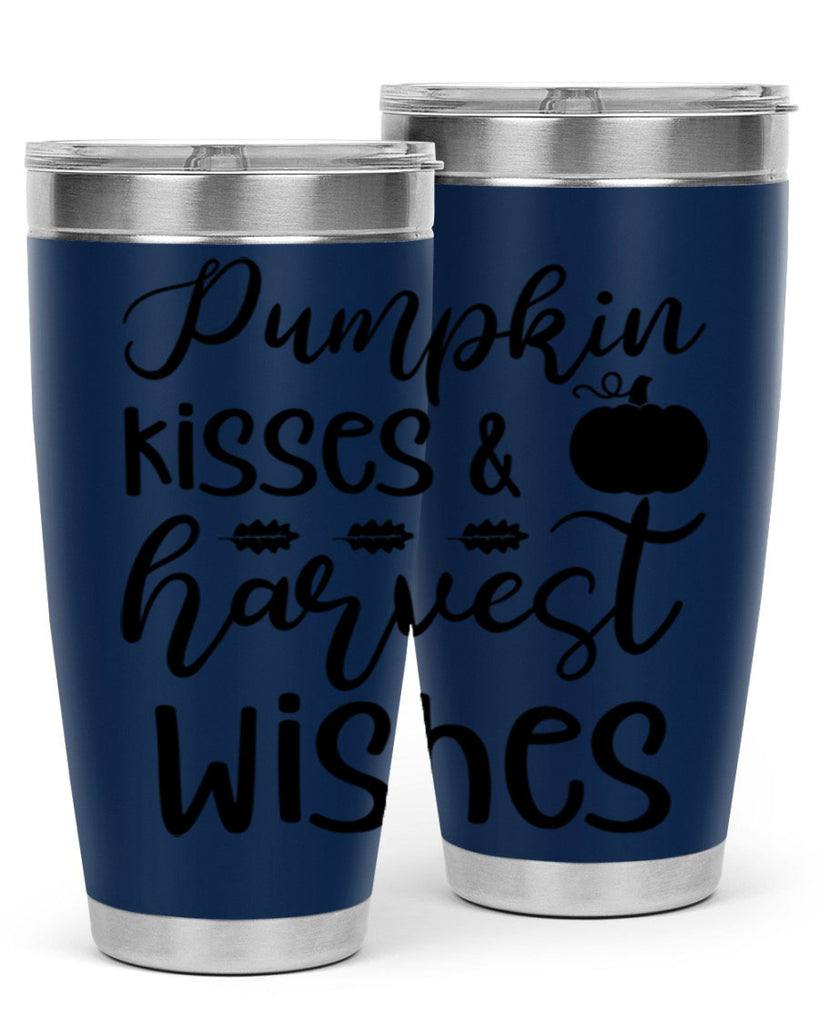 Pumpkin Kisses Harvest Wishes 525#- fall- Tumbler