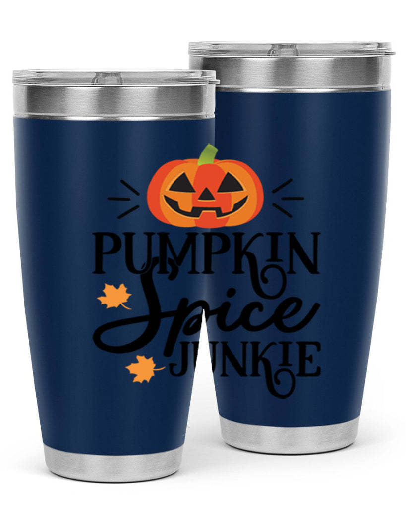Pumpkinspicejunkie 568#- fall- Tumbler