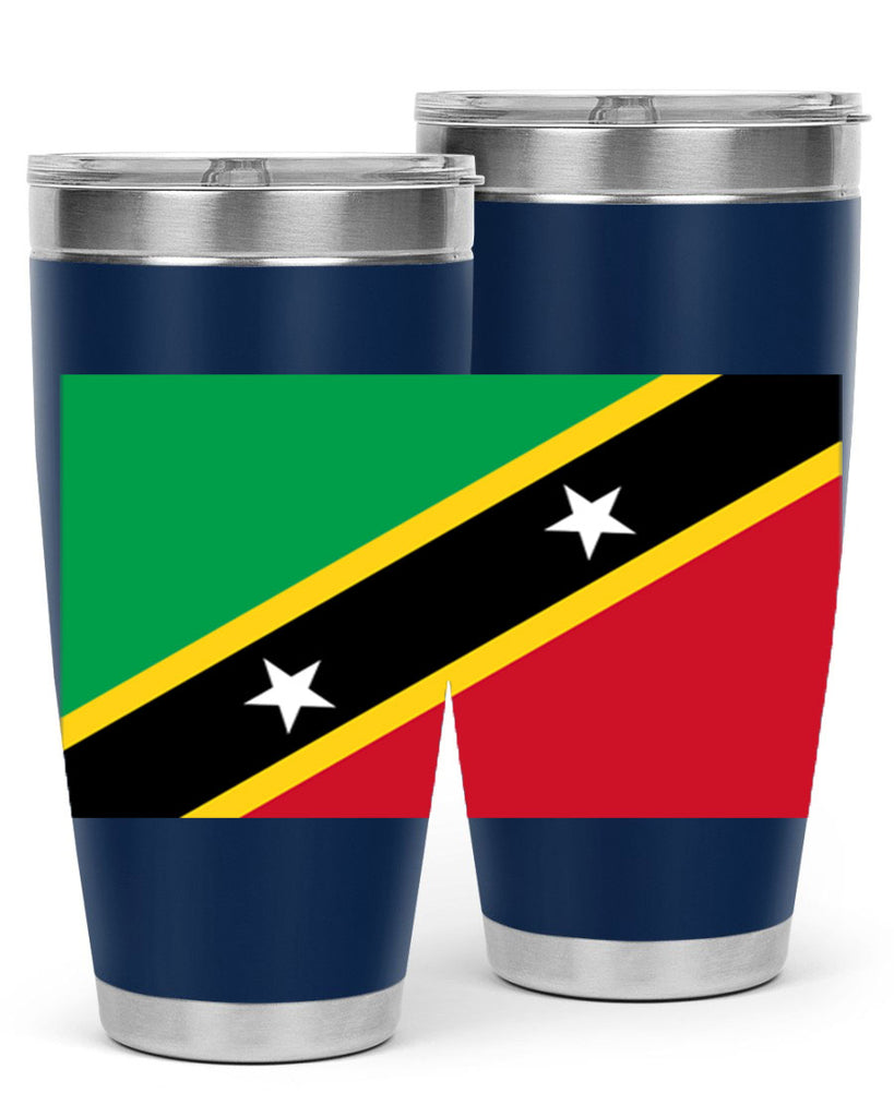 Saint Kitts and Nevis 52#- world flags- Tumbler
