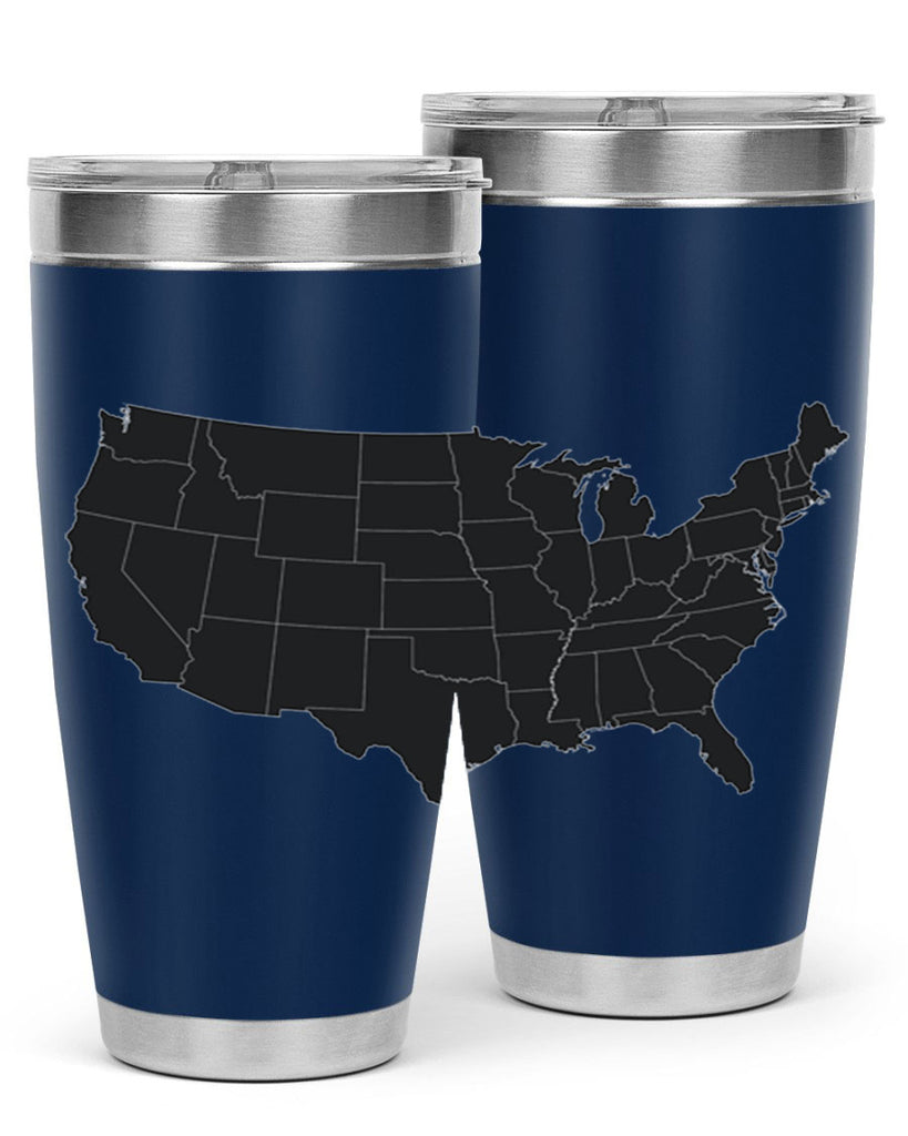 Separate Color Map Style 71#- Fourt Of July- Tumbler