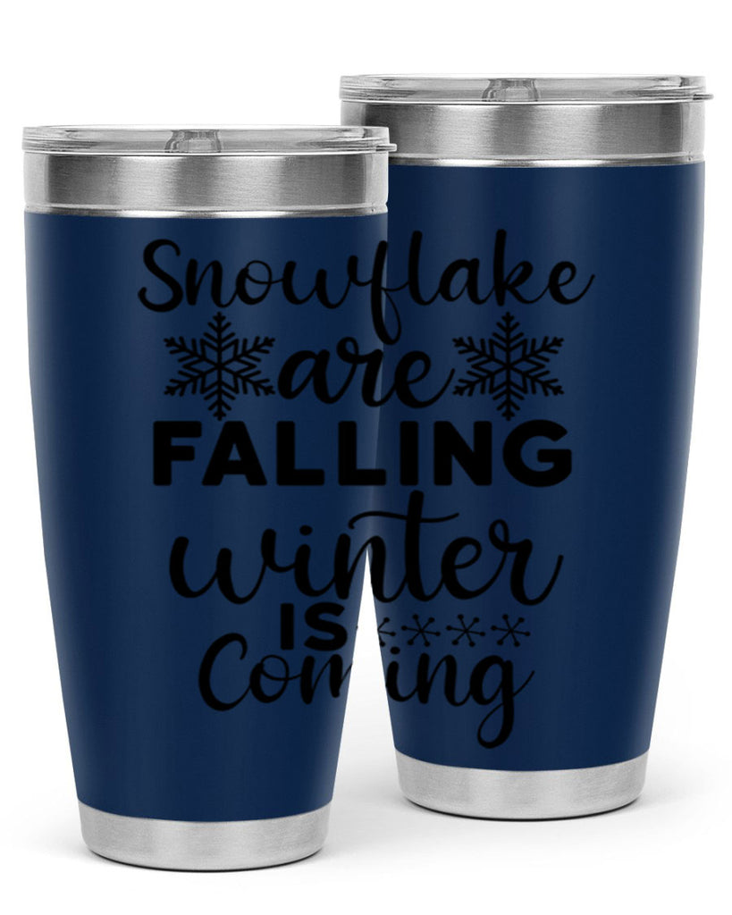 Snowflake Are Falling Winter Is 375#- winter- Tumbler