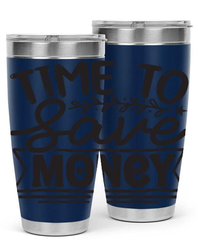 Time to save money 414#- winter- Tumbler