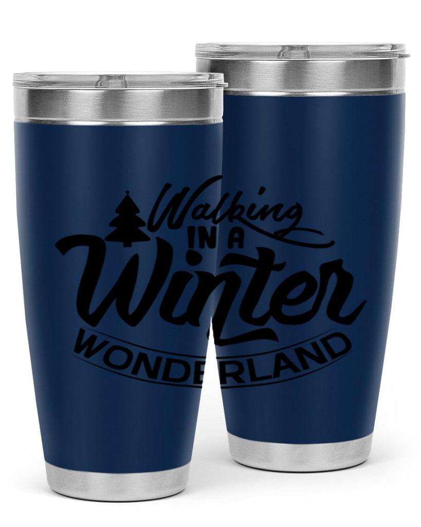 Walking In A Winter Wonderland 435#- winter- Tumbler
