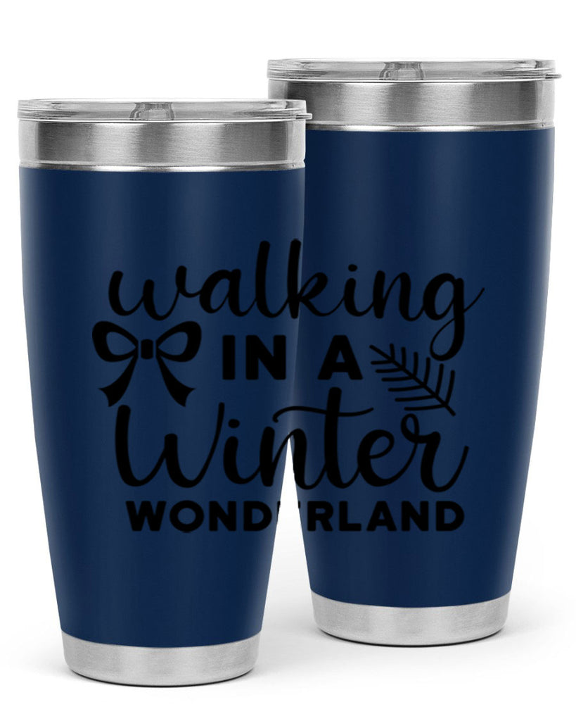 Walking In A Winter Wonderland 441#- winter- Tumbler