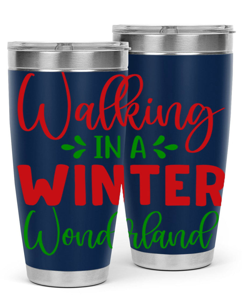 Walking in a Winter Wonderland 436#- winter- Tumbler