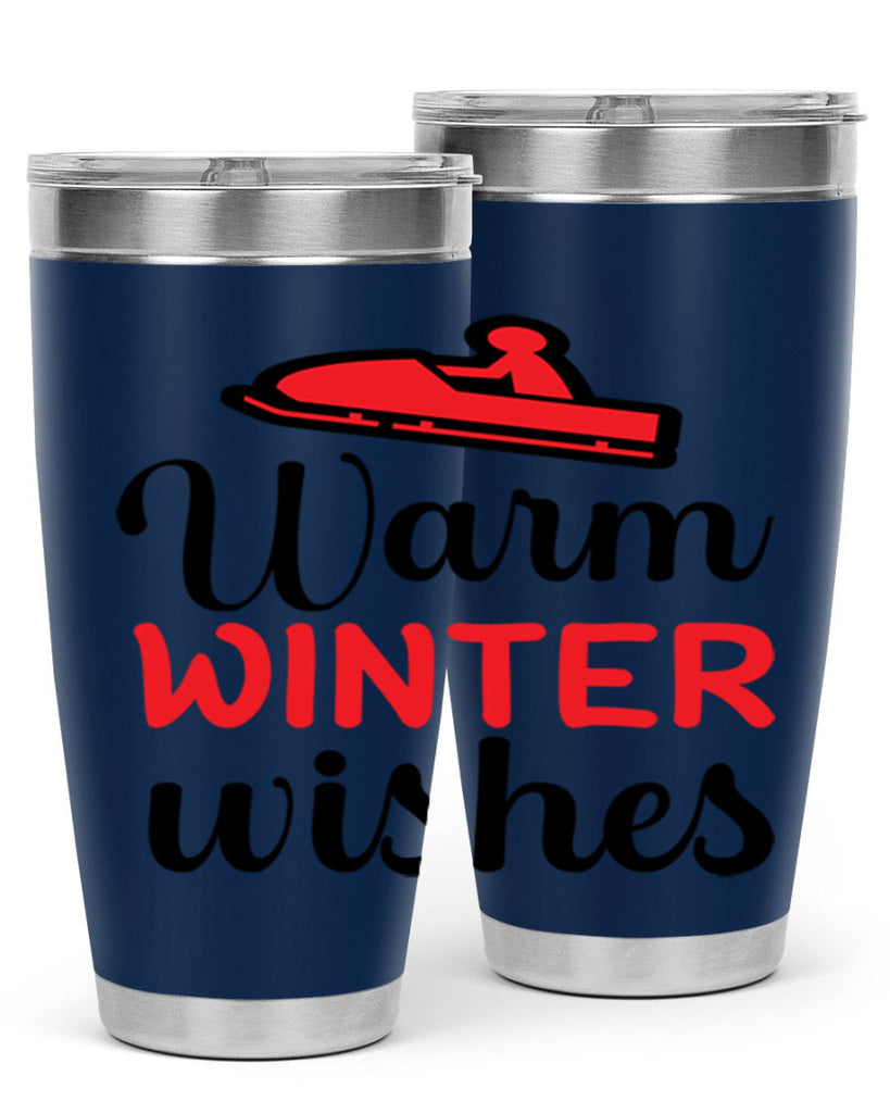 Warm winter wishes 452#- winter- Tumbler