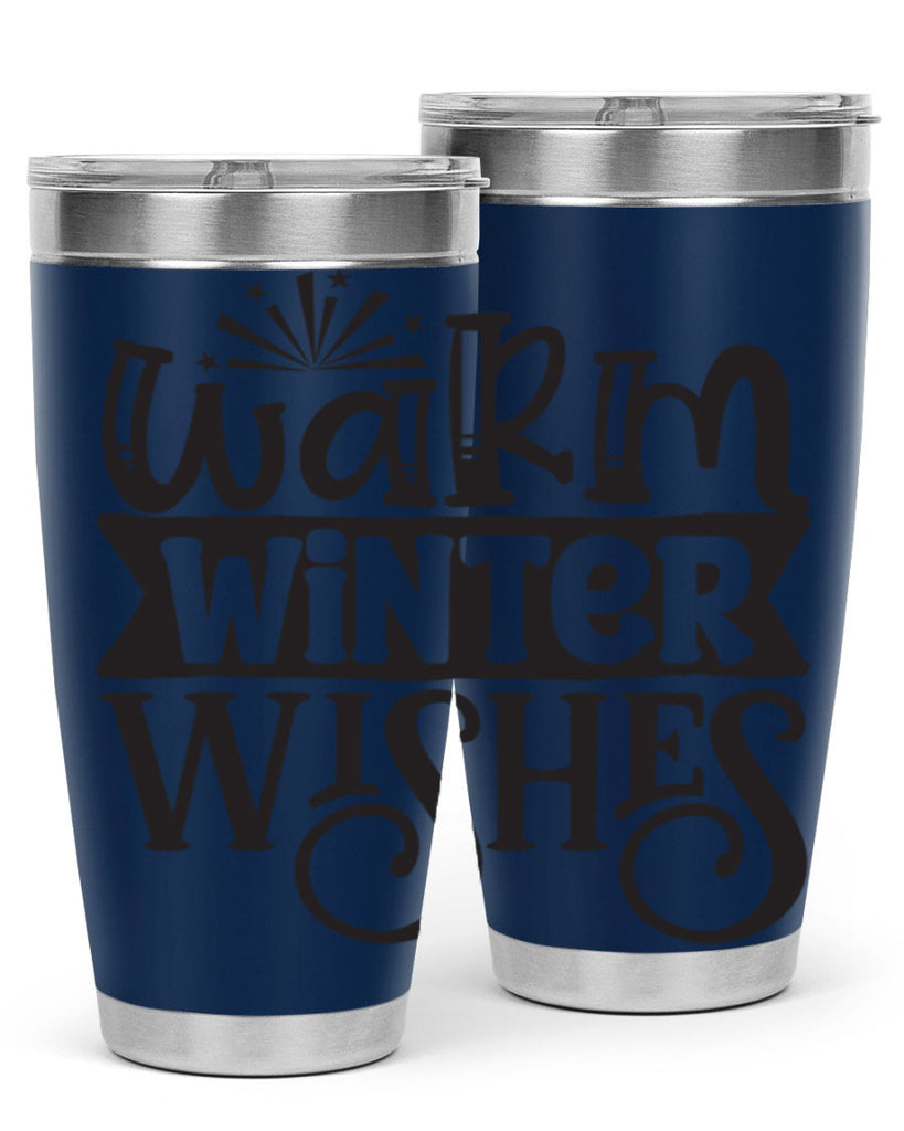 Warm winter wishes 462#- winter- Tumbler