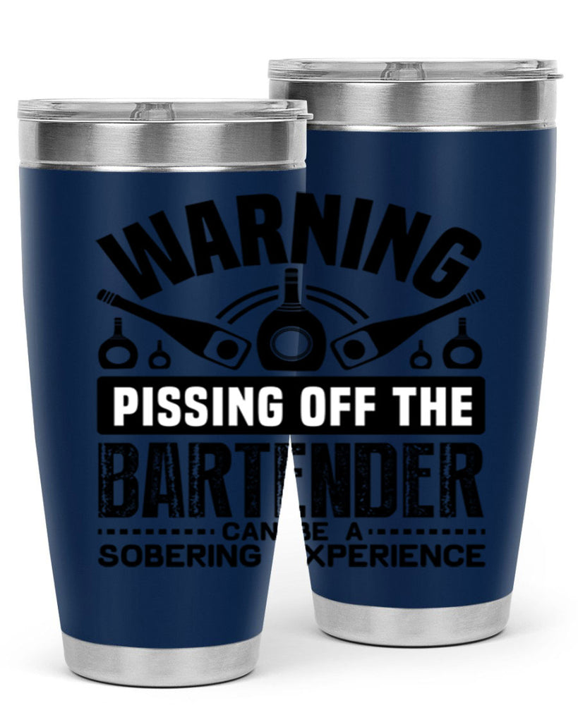 Warning Style 10#- bartender- tumbler