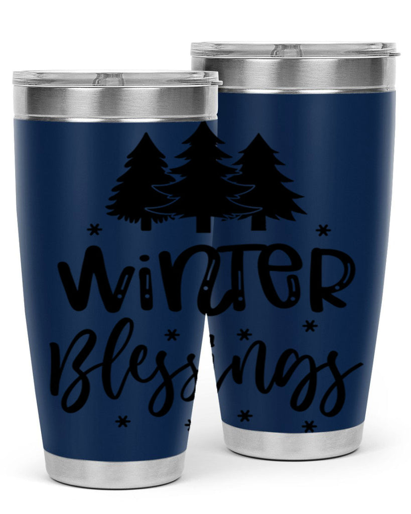 Winter Blessings 489#- winter- Tumbler