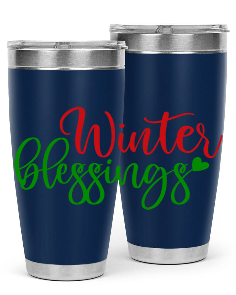 Winter Blessings 492#- winter- Tumbler