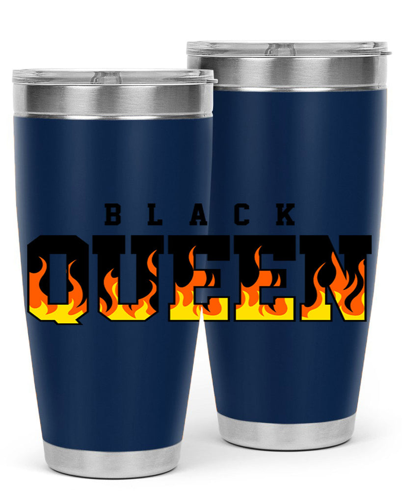 black queen flames 220#- black words phrases- Cotton Tank