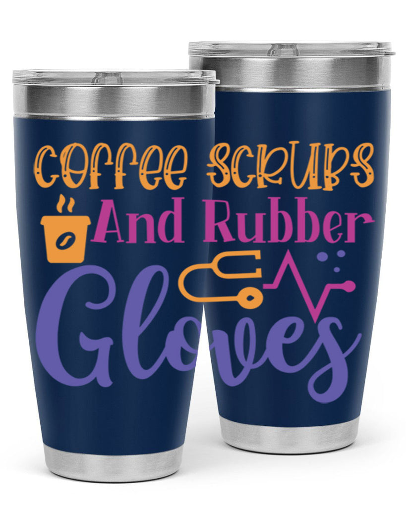 coffee scrubs and rubber gloves Style 392#- nurse- tumbler