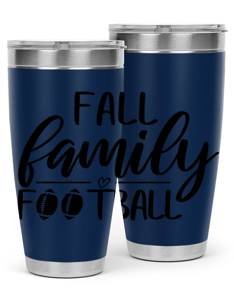 fall family football 100#- fall- Tumbler
