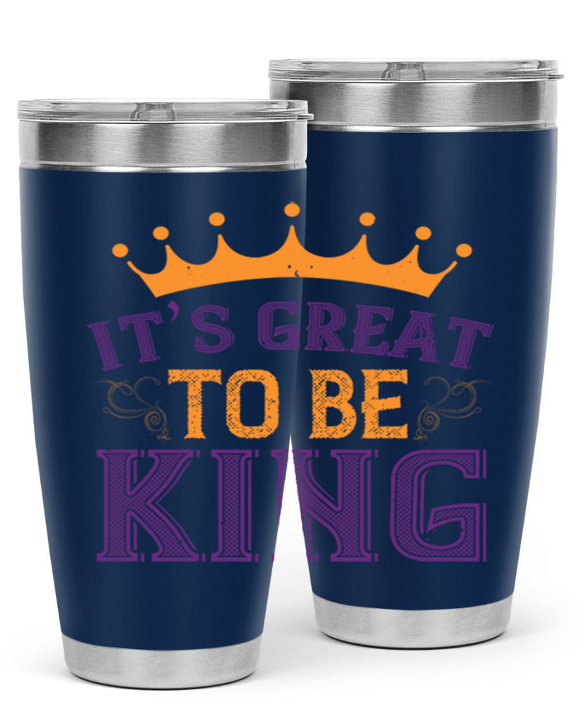 it’s great to be king 61#- mardi gras- Tumbler