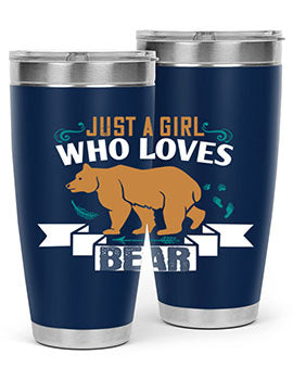 just a girl who loves bear 19#- Bears- Tumbler
