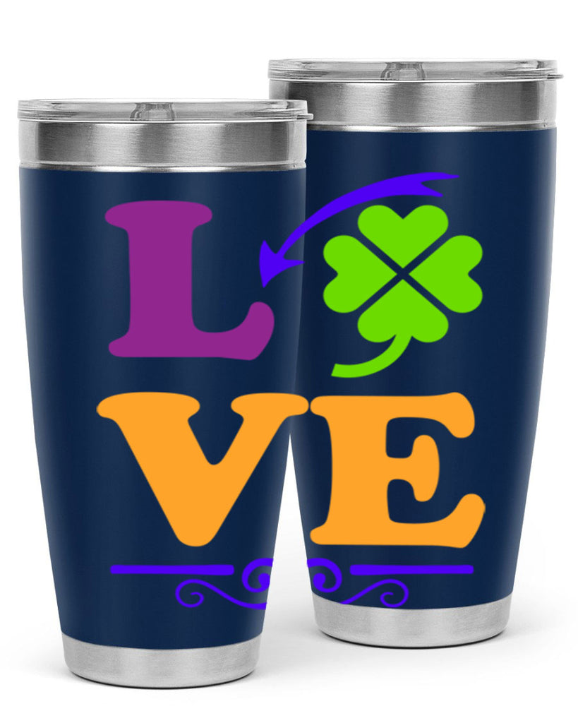 love 18#- mardi gras- Tumbler