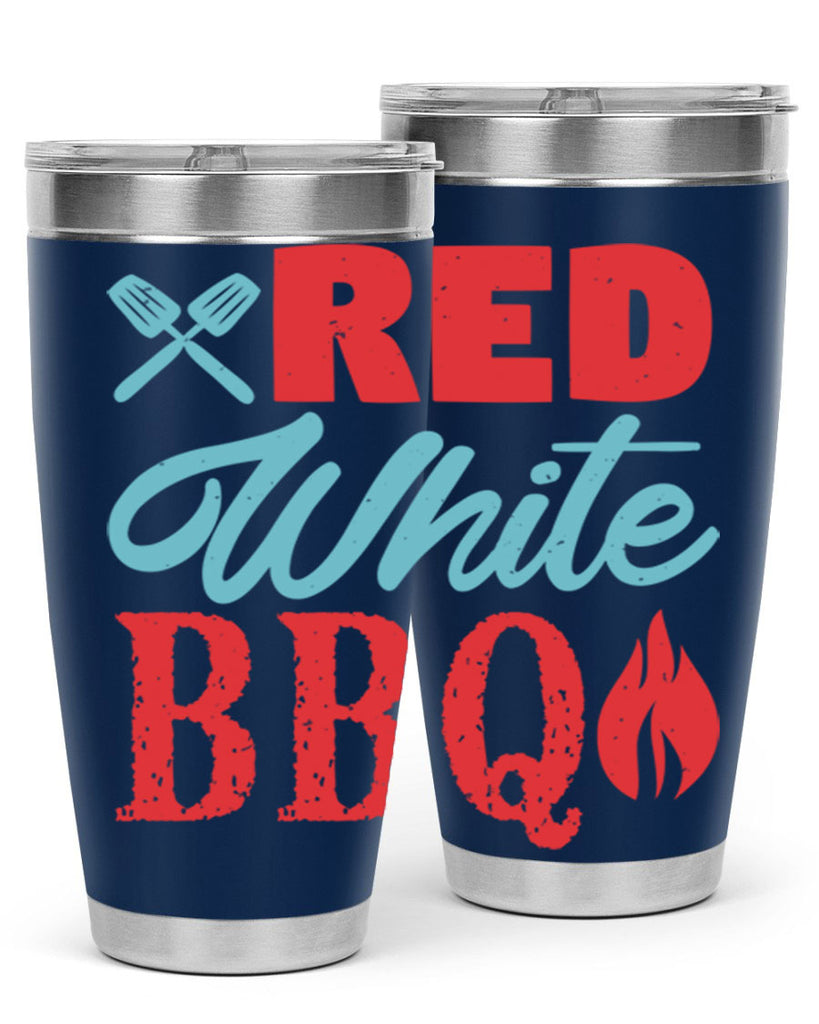 red white bbq 15#- bbq- Tumbler