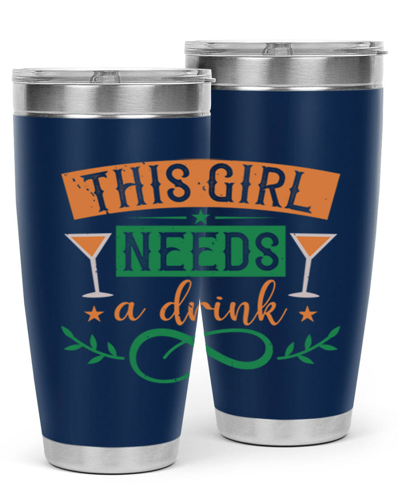this girl needs a drink 1#- mardi gras- Tumbler