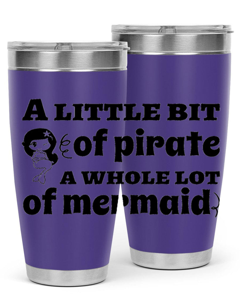 A little bit of pirate 10#- mermaid- Tumbler